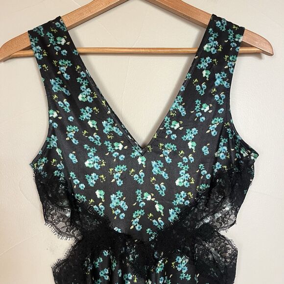 Rails‎ Pandora Floral Satin Crepe Midi Slip Dress, XS - Picture 11 of 15